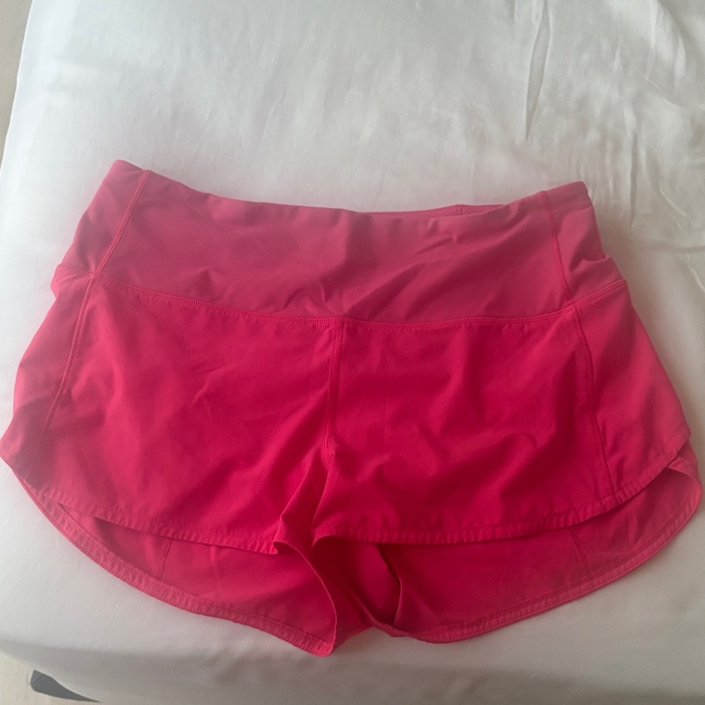 Lululemon Athletica Vibrant Pink Athletic Shorts